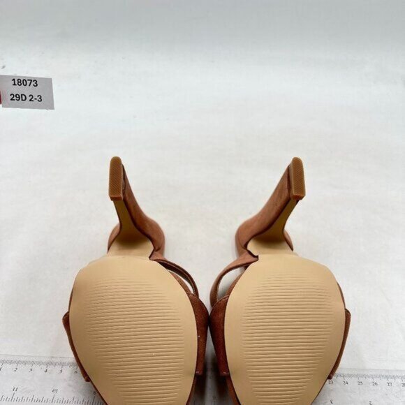 FSJ Women Chic Open Toe Platform Chunky High Heel Mules Sandals Nude Shoes - Picture 7 of 8